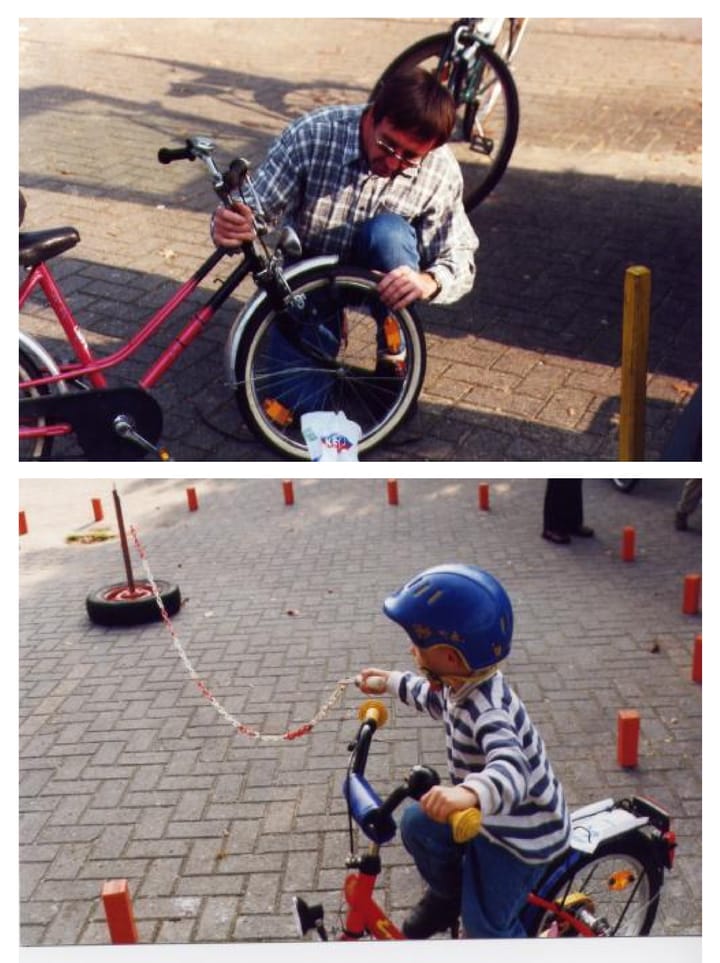 Foto aus Fahrrad Sicherheits Aktion · 2001