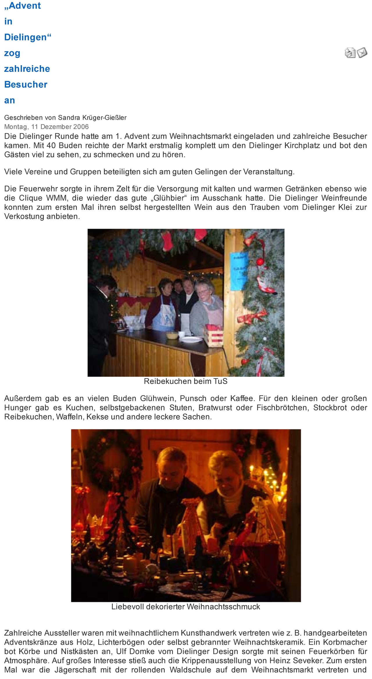 Foto aus Adventsmarkt 2006 · 2006