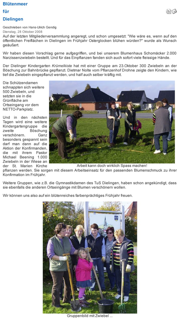 Foto aus Blütenmeer in Dielingen · 2008