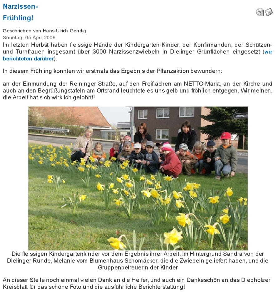 Foto aus Narzissen im Frühling · 2009