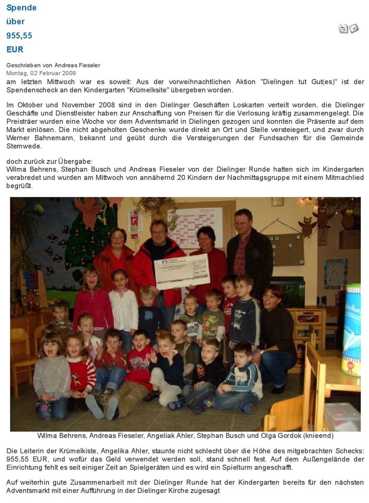 Foto aus Spende über 955,55 Euro · 2009