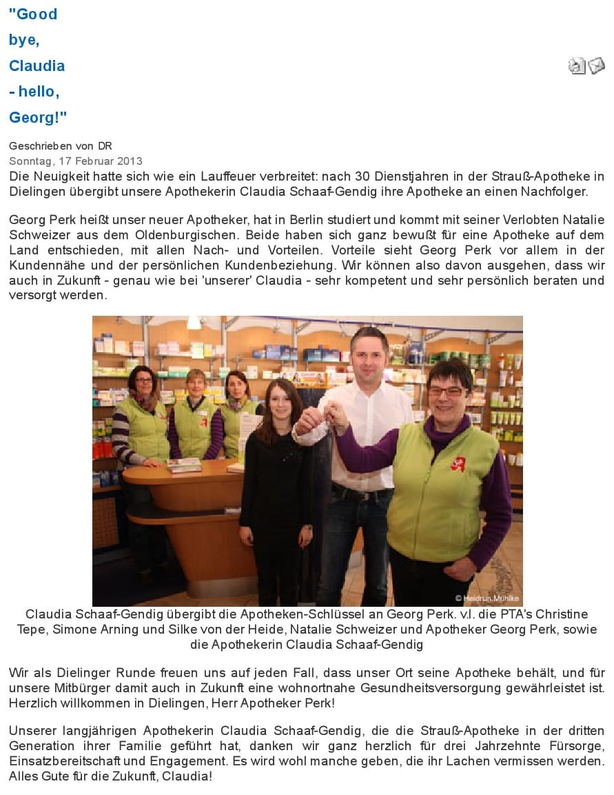 Foto aus Good bye Claudia- hello Georg · 2013