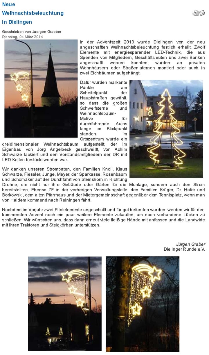 Foto aus Neue Weihnachtsbeleuchtung · 2014
