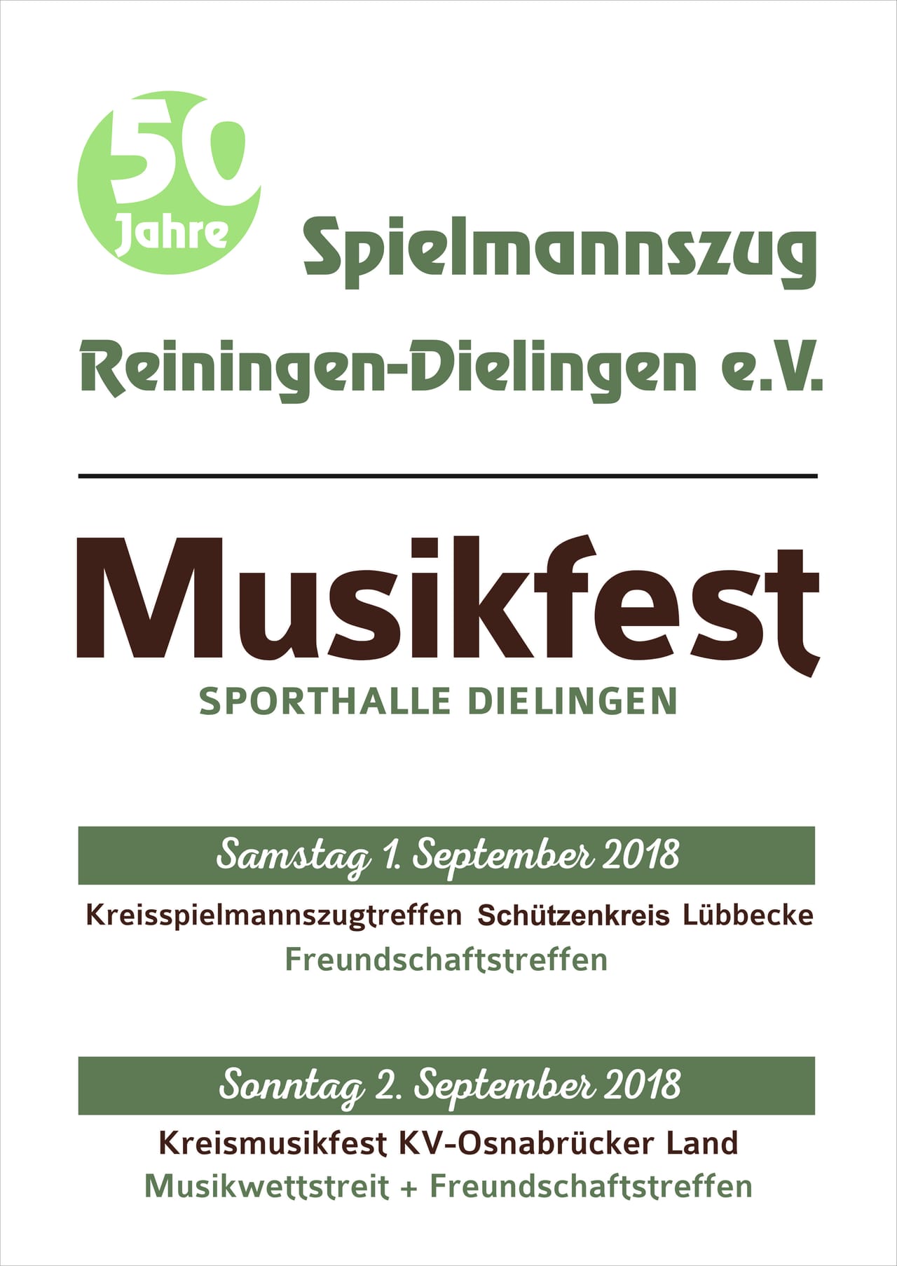 Foto aus Musikfest 50 Jahre Spielmannszug · 2018